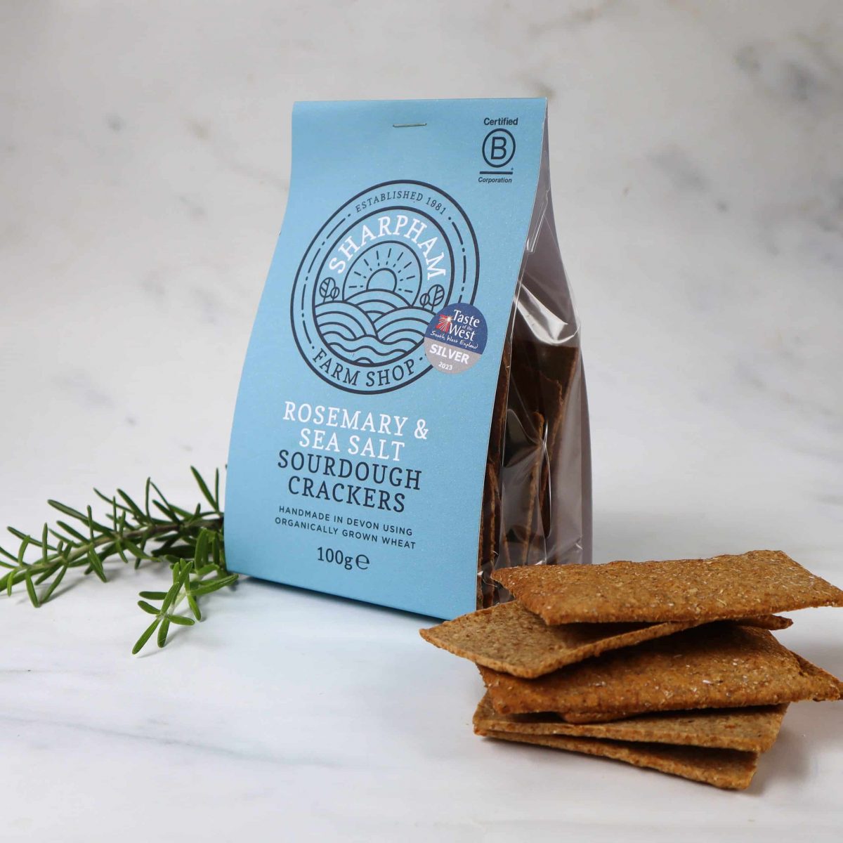 Sharpham Rosemary Sourdough cackers