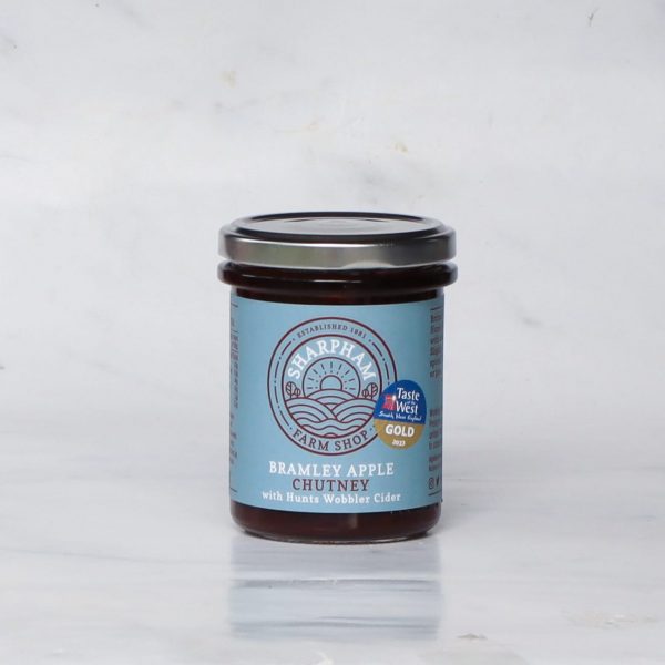 Sharpham Bramley Apple Chutney with Hunts Wobbler Cider