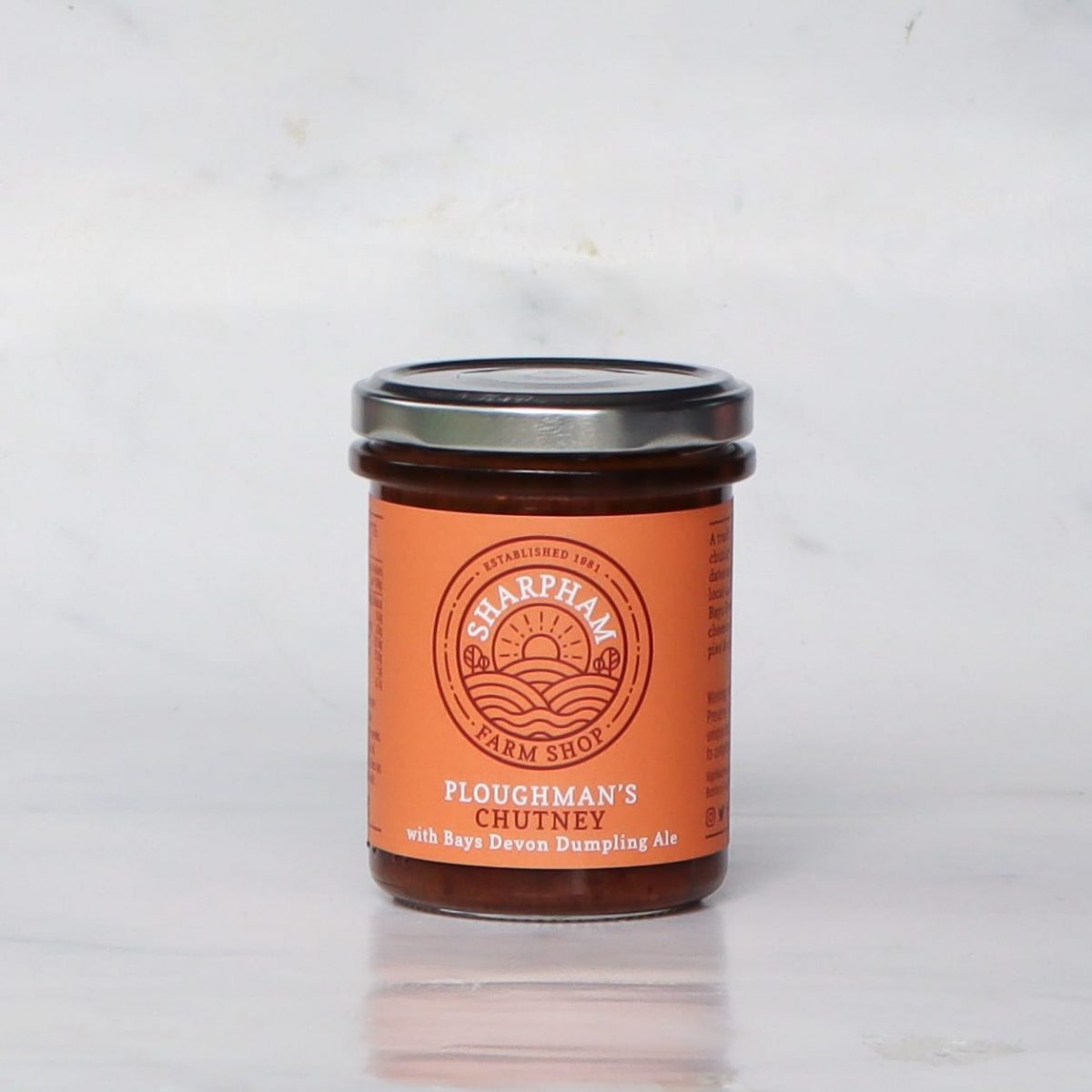 Sharpham Ploughman’s Chutney with Bays Devon Dumpling Ale