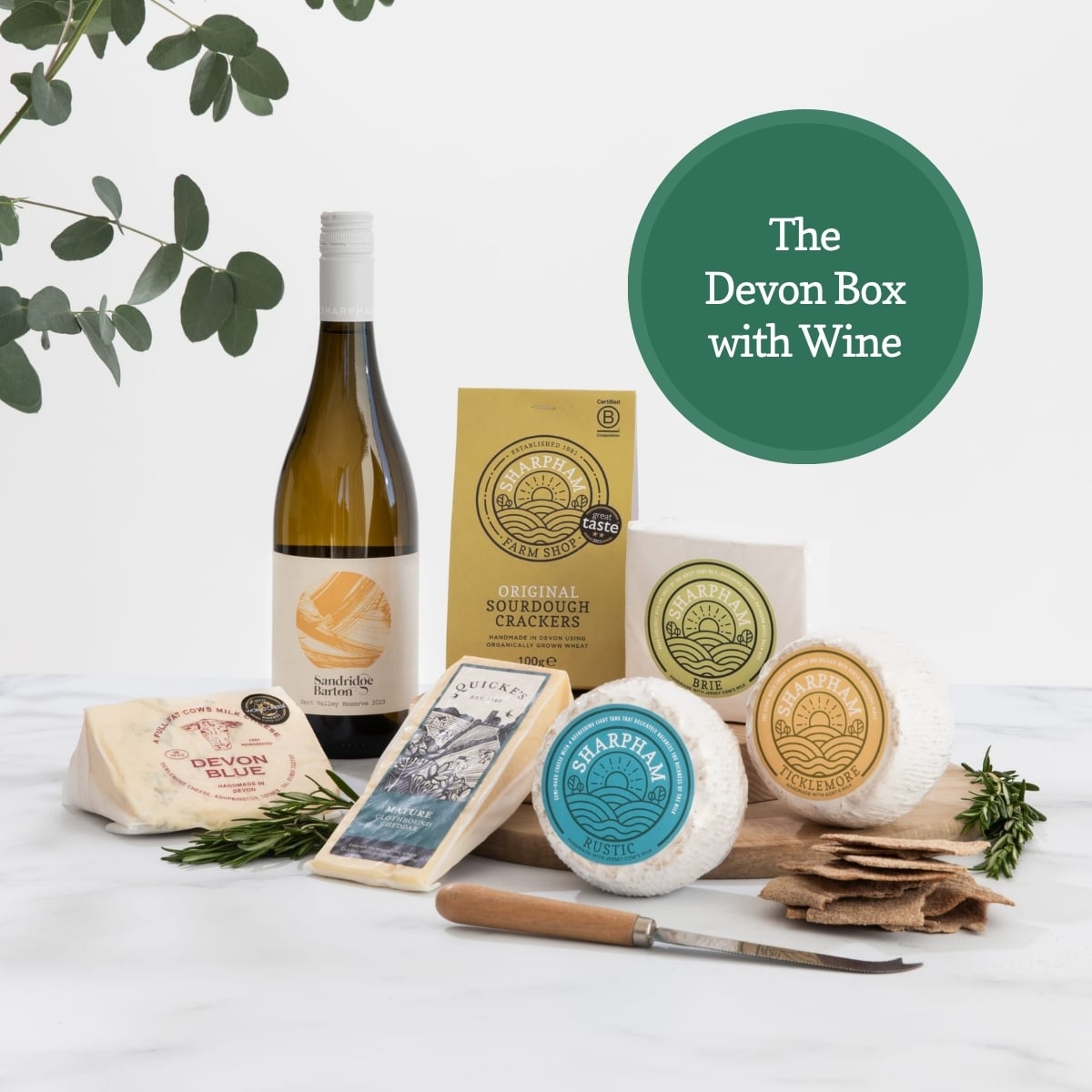 The Devon Box with Wine